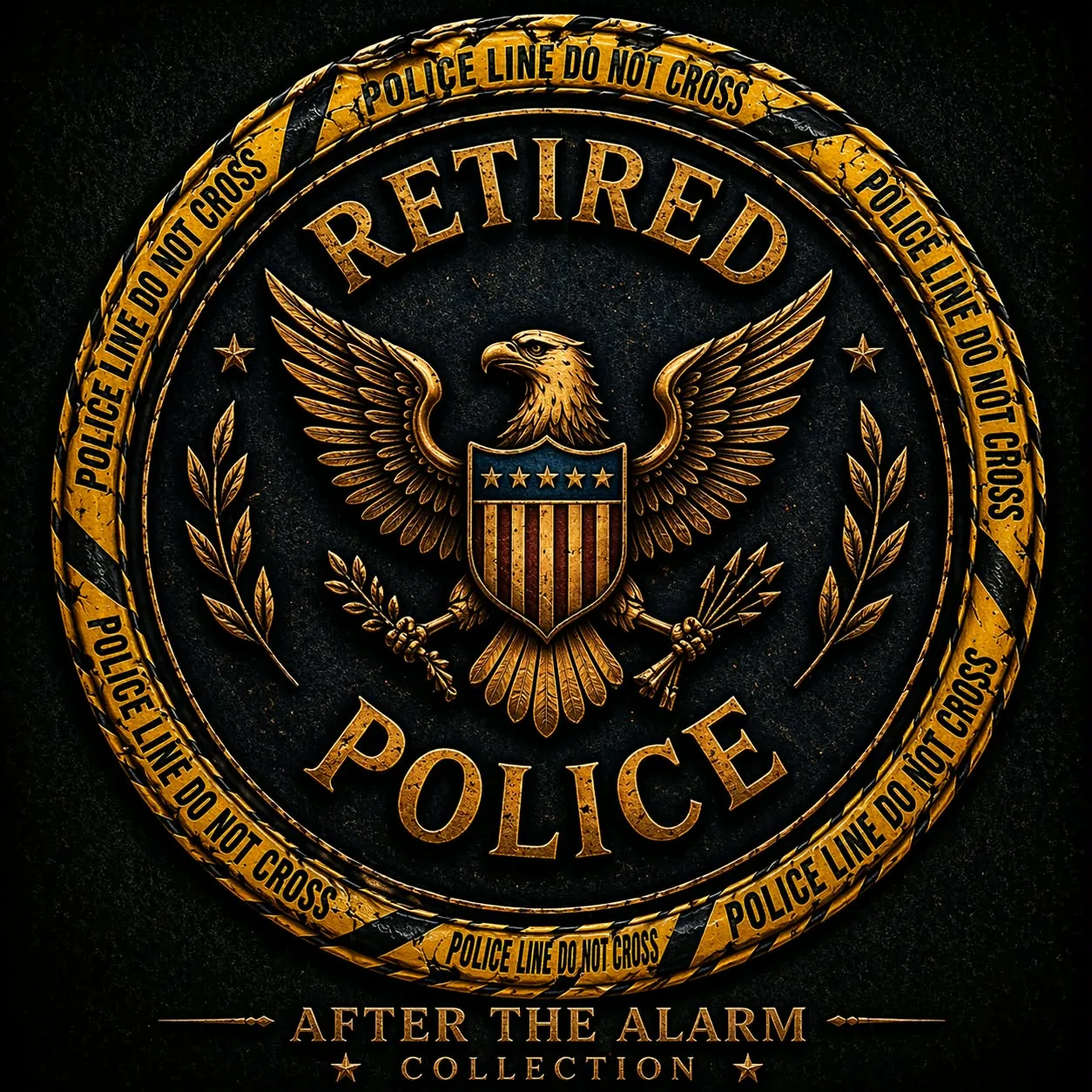Retired Police Officer Tribute Shirt Front Badge